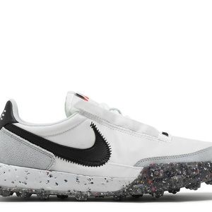 NIKE WAFFLE RACER CRATER WHITE BLACK WOMENS SHOES SIZE 9